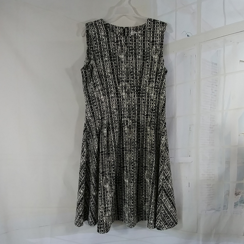 Calvin Klein fit & flair dress midi NWOT
